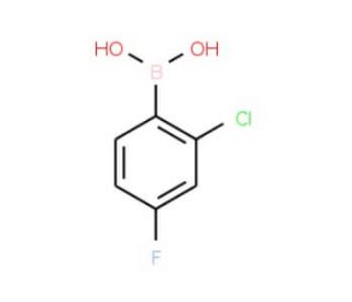 2-Chloro-4-fluorophenylboronic acid (CAS 313545-72-1) - chemical structure image
