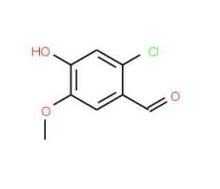 2-Chloro-4-hydroxy-5-methoxy-benzaldehyde (CAS 18268-76-3) - chemical structure image