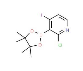 2-Chloro-4-iodo-3-(4,4,5,5-tetramethyl-1,3,2-dioxaborolan-2-yl)pyridine (CAS 1241950-75-3) - chemical structure image