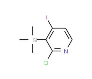 2-Chloro-4-iodo-3-(trimethylsilyl)pyridine (CAS 1138444-01-5) - chemical structure image