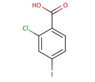 2-Chloro-4-iodobenzoic acid (CAS 145343-76-6) - chemical structure image