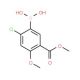 2-Chloro-4-methoxy-5-(methoxycarbonyl)phenylboronic acid (CAS 957066-07-8) - chemical structure image