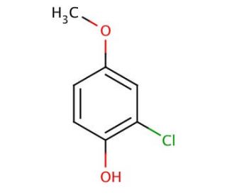 2-Chloro-4-methoxyphenol (CAS 18113-03-6) - chemical structure image