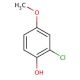 2-Chloro-4-methoxyphenol (CAS 18113-03-6) - chemical structure image