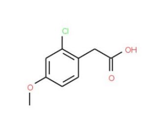 (2-Chloro-4-methoxyphenyl)acetic acid (CAS 91367-09-8) - chemical structure image