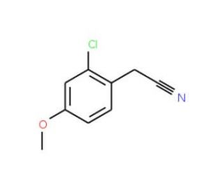 2-Chloro-4-methoxyphenylacetonitrile (CAS 170737-93-6) - chemical structure image