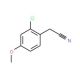 2-Chloro-4-methoxyphenylacetonitrile (CAS 170737-93-6) - chemical structure image