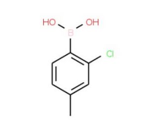 2-Chloro-4-methylphenylboronic acid (CAS 145349-62-8) - chemical structure image