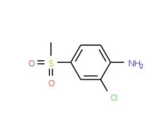 2-Chloro-4-(methylsulfonyl)aniline (CAS 13244-35-4) - chemical structure image