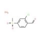 2-Chloro-4-(methylsulfonyl)benzaldehyde hydrate (CAS 101349-95-5) - chemical structure image