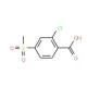 2-Chloro-4-(methylsulfonyl)benzoic acid (CAS 53250-83-2) - chemical structure image