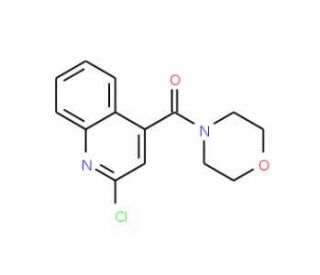 2-chloro-4-(morpholin-4-ylcarbonyl)quinoline (CAS 135323-95-4) - chemical structure image