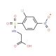 (2-Chloro-4-nitro-benzenesulfonylamino)-acetic acid - chemical structure image