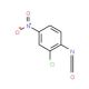 2-Chloro-4-nitrophenyl isocyanate (CAS 40397-95-3) - chemical structure image