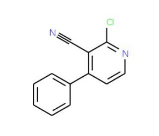 2-Chloro-4-phenylnicotinonitrile (CAS 163563-64-2) - chemical structure image