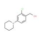 (2-Chloro-4-piperidinophenyl)methanol - chemical structure image
