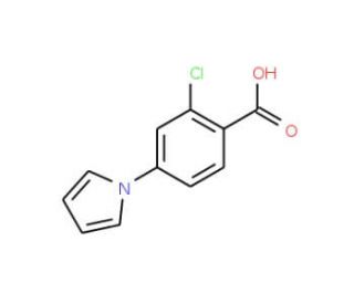2-Chloro-4-pyrrol-1-yl-benzoic acid (CAS 232275-65-9) - chemical structure image