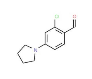 2-Chloro-4-pyrrolidin-1-yl-benzaldehyde - chemical structure image