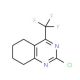 2-Chloro-4-trifluoromethyl-5,6,7,8-tetrahydro-quinazoline 的分子结构, CAS编号: 886494-00-4 2-Chloro-4-trifluoromethyl-5,6,7,8-tetrahydro-quinazoline (CAS 886494-00-4) - chemical structure image