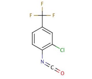 2-Chloro-4-(trifluoromethyl)phenyl isocyanate (CAS 51488-22-3) - chemical structure image