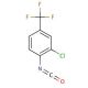 2-Chloro-4-(trifluoromethyl)phenyl isocyanate (CAS 51488-22-3) - chemical structure image