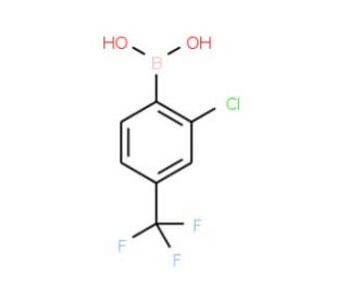 2-Chloro-4-(trifluoromethyl)phenylboronic acid (CAS 254993-59-4) - chemical structure image