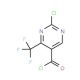 2-Chloro-4-(trifluoromethyl)pyrimidine-5-carbonyl chloride (CAS 154934-99-3) - chemical structure image