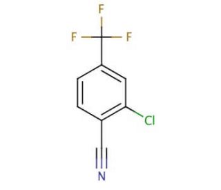 2-Chloro-4-trifluoromethylbenzonitrile (CAS 1813-33-8) - chemical structure image