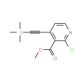 2-Chloro-4-trimethylsilanylethynyl-nicotinic acidmethyl ester (CAS 470463-44-6) - chemical structure image