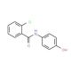 2-Chloro-4′-hydroxybenzanilide (CAS 35607-02-4) - chemical structure image