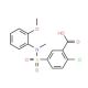 2-Chloro-5-[(2-methoxy-phenyl)-methyl-sulfamoyl]-benzoic acid - chemical structure image