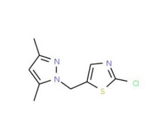 2-Chloro-5-[(3,5-dimethyl-1H-pyrazol-1-yl)methyl]-1,3-thiazole - chemical structure image