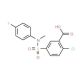 2-Chloro-5-[(4-fluoro-phenyl)-methyl-sulfamoyl]-benzoic acid - chemical structure image