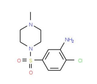 2-chloro-5-[(4-methylpiperazin-1-yl)sulfonyl]aniline - chemical structure image