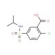 2-chloro-5-[(isopropylamino)sulfonyl]benzoic acid (CAS 74138-28-6) - chemical structure image