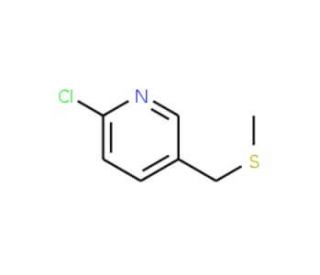 2-chloro-5-[(methylthio)methyl]pyridine - chemical structure image