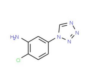 2-chloro-5-(1H-1,2,3,4-tetrazol-1-yl)aniline (CAS 926200-13-7) - chemical structure image