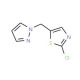2-Chloro-5-(1H-pyrazol-1-ylmethyl)-1,3-thiazole - chemical structure image