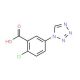2-Chloro-5-(1H-tetrazol-1-yl)benzoic acid - chemical structure image