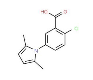 2-Chloro-5-(2,5-dimethyl-pyrrol-1-yl)-benzoic acid - chemical structure image