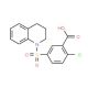 2-Chloro-5-(3,4-dihydro-2H-quinoline-1-sulfonyl)-benzoic acid - chemical structure image