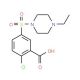 2-Chloro-5-(4-ethyl-piperazine-1-sulfonyl)-benzoic acid - chemical structure image