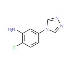2-Chloro-5-(4H-1,2,4-triazol-4-yl)aniline - chemical structure image
