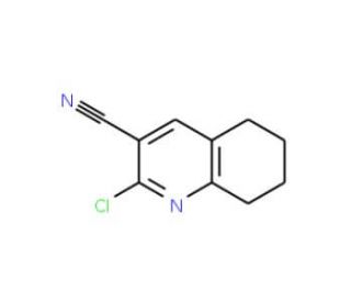 2-chloro-5,6,7,8-tetrahydroquinoline-3-carbonitrile (CAS 65242-27-5) - chemical structure image