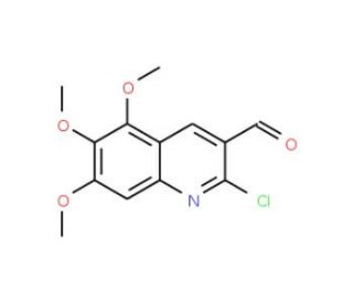 2-Chloro-5,6,7-trimethoxy-quinoline-3-carbaldehyde (CAS 68236-25-9) - chemical structure image