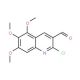 2-Chloro-5,6,7-trimethoxy-quinoline-3-carbaldehyde (CAS 68236-25-9) - chemical structure image