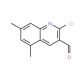 2-Chloro-5,7-dimethylquinoline-3-carboxaldehyde (CAS 482639-32-7) - chemical structure image