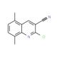 2-Chloro-5,8-dimethylquinoline-3-carbonitrile (CAS 351363-12-7) - chemical structure image