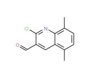 2-Chloro-5,8-dimethylquinoline-3-carboxaldehyde (CAS 323196-71-0) - chemical structure image