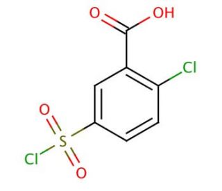 2-Chloro-5-chlorosulfonylbenzoic Acid (CAS 137-64-4) - chemical structure image